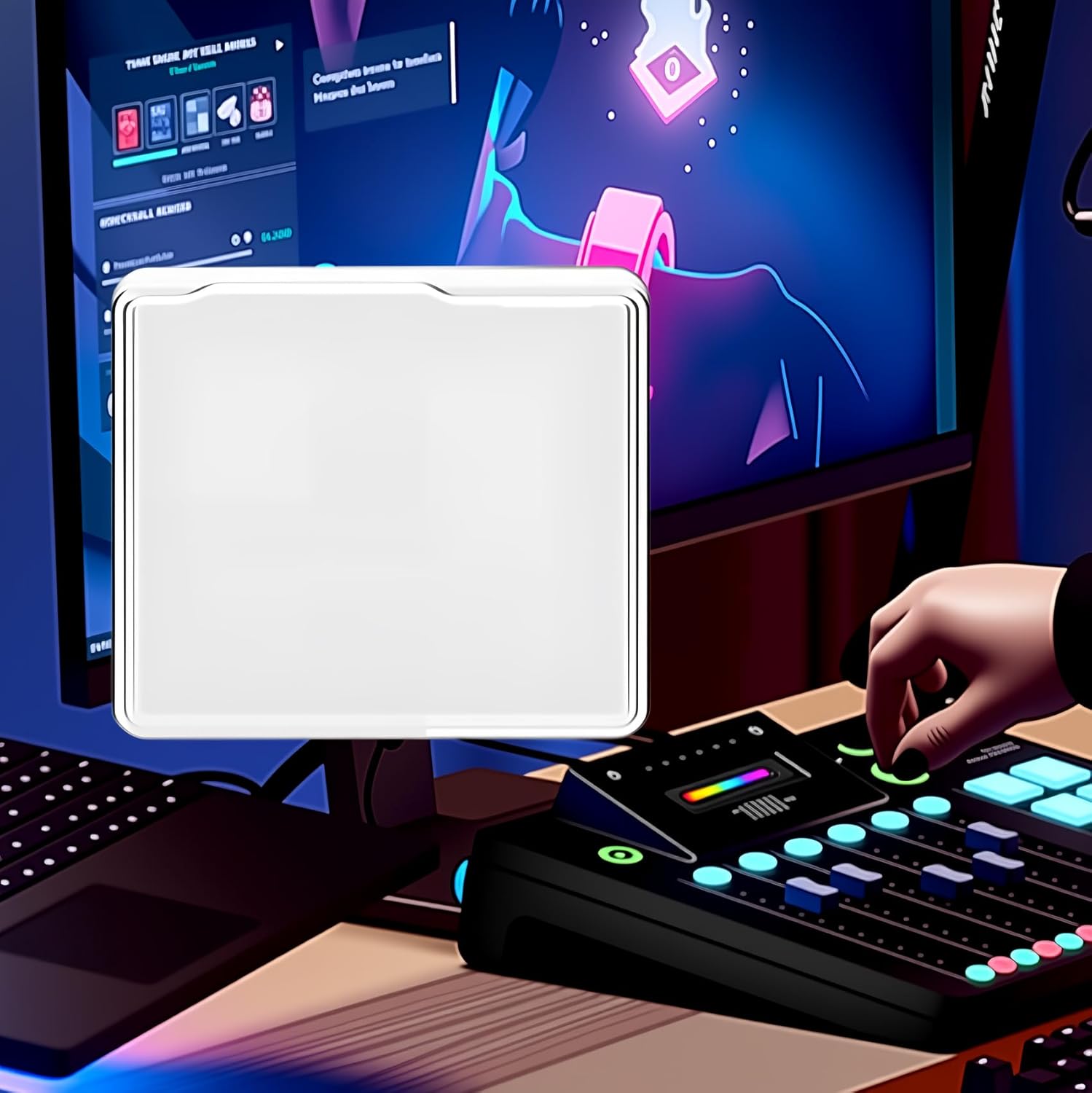 Dust Cover for RodeCaster Pro 2, prevents dust from entering the cover of the RodeCaster Pro II console - Clear