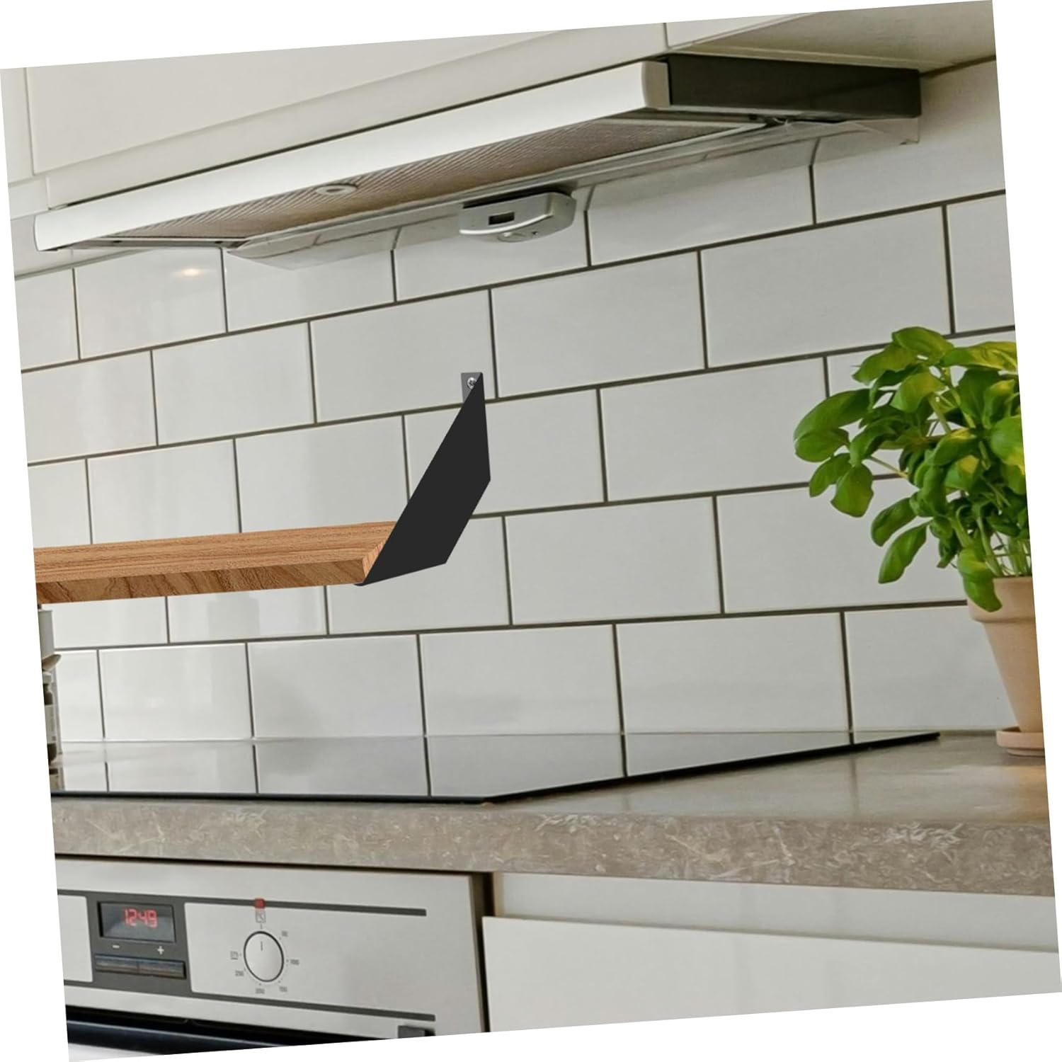 4pcs Shelf Brackets Versatile Metal Mounts for Wall Shelving and Cabinet Support for Organization