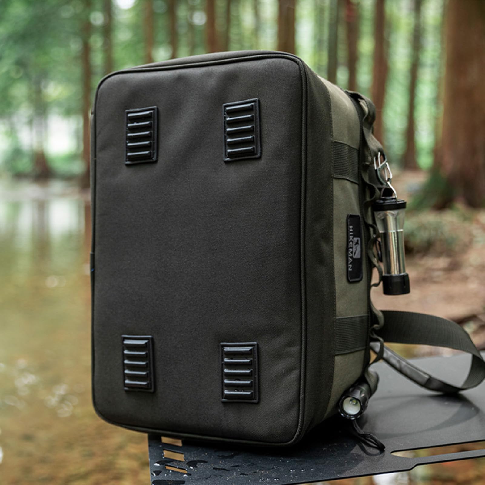 Borsa portaoggetti da campeggio - Tote da esterno, borsa da viaggio | Grande borsa da viaggio Oxford 600D impermeabile con manici e tracolle per picnic, escursionismo e cucina C
