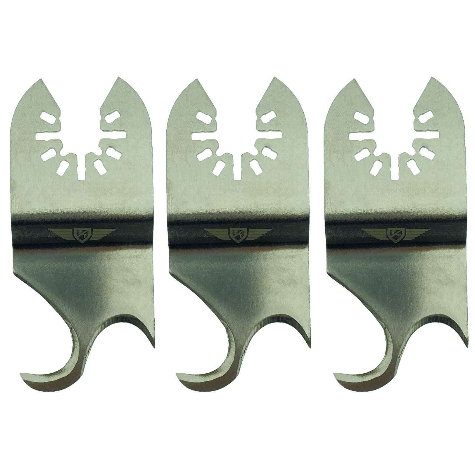 Topstools Black 3 X Fa35scca_3 Carpet Lino Felt Cutting Blades Compatible With Dewalt Stanley And Decker Bosch Fein (Non-Starlock) Makita Milwaukee Einhell Parkside Ryobi Worx Workzone Multitool