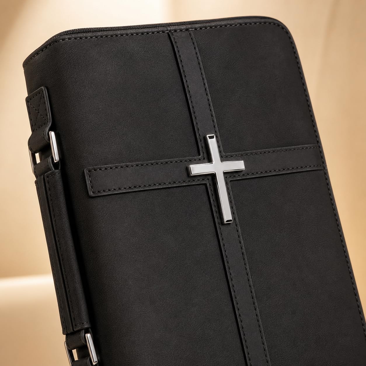 Cubierta de la Biblia, cubierta de libro para Biblia (negro)