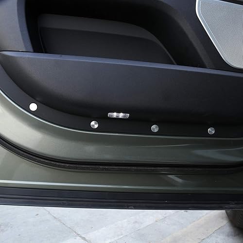 Miniatura 6 de Cubierta protectora de tornillo de puerta de aleación de aluminio para Land Rover Defender 110 130 2020 2021 accesorio interior del coche (4 puertas