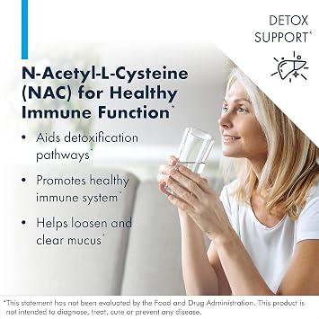 Metabolic Maintenance NAC - 600 mg - N-Acetyl Cysteine - Liver, Immune & Respiratory Health - Hypoallergenic - 60 Servings - 60 Capsules