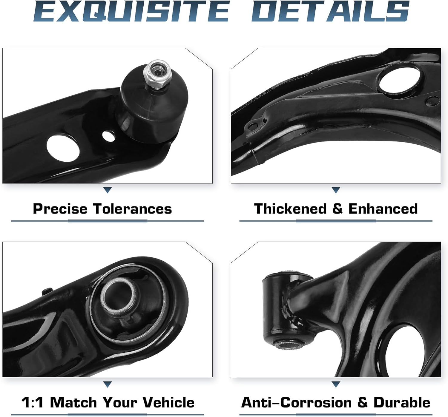 2PCS Front Lower Control Arm with Ball Joint Assembly for 2008-2014 Scion xD for 2012-2019 Toyota Prius C for 2007-2019 Driver & Passenger Side Suspension Kit K620572 K620573