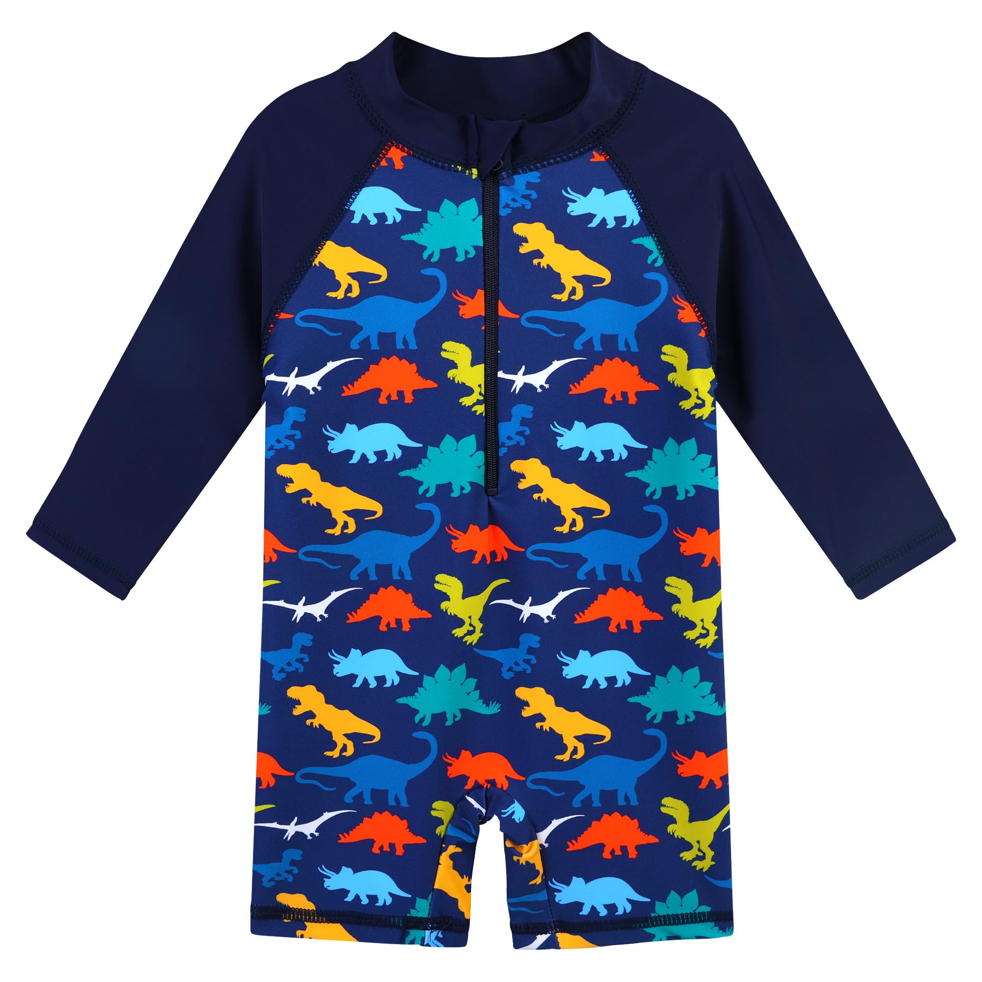 HUAANIUE Toddler Boy Swimsuit Rashguard One-Piece Swimwear 0-6 Years