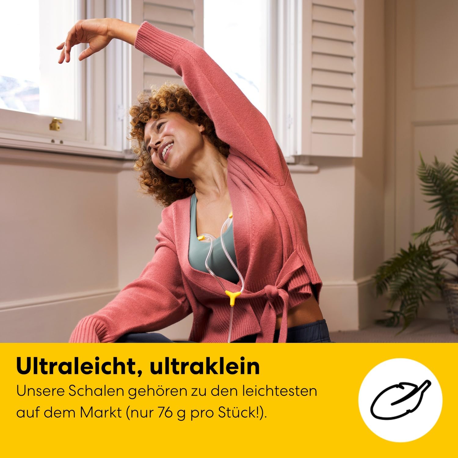 Medela Freestyle Mini tragbare elektrische Doppelmilchpumpe mit Hands-free Auffangschalen und Akku