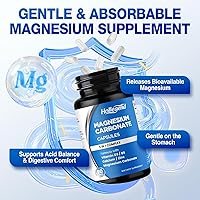 Vista 6 de Cápsulas de carbonato de magnesio, suplemento de carbonato de magnesio de 500 mg con calcio, vitamina B6, D3, zinc para la salud digestiva, muscular