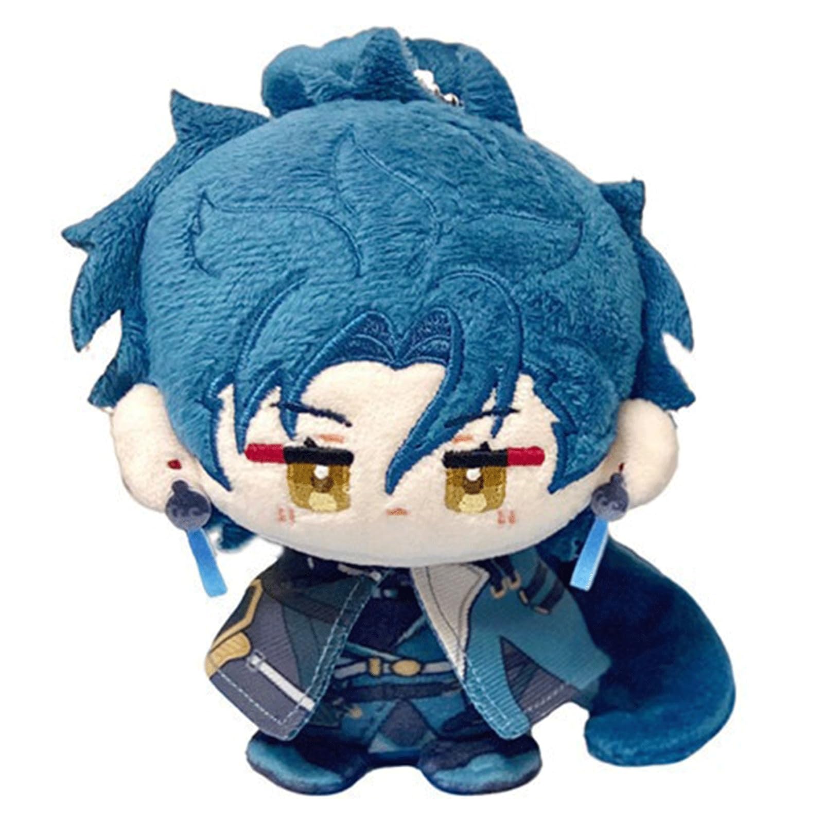 Wuthering Anime Plush, Cute 12cm Plushie Mini Doll Ornament Toy Pendant Figure Charms with Embroidered Details for Game Character Collectors(Jiyan)