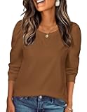 Long Sleeve Shirts for Women Fall Tunic Tops 2025 Ladies Sweatshirts Fashion Winter Clothes