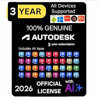 Auto Desk All Apps with Ai Maya, Revit, Fusion 360, Autocad Lt, 3Ds Max, Inventor, Civil 3D, Navisworks & More (3 Years Su... Price In India
