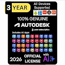 Auto Desk All Apps with Ai Maya, Revit, Fusion 360, Autocad Lt, 3Ds Max, Inventor, Civil 3D, Navisworks &amp; More (3 Years Su...
