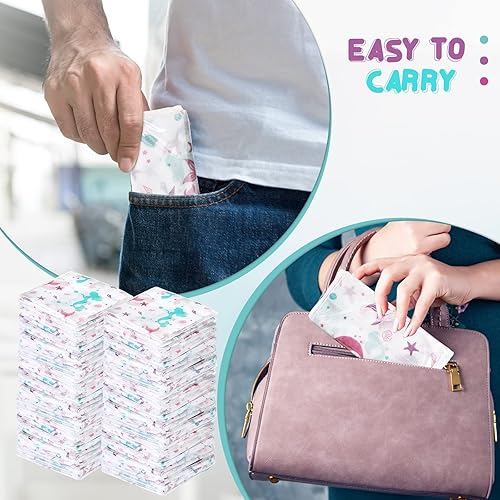 Miniatura 6 de Kosiz 50 fundas de asiento de inodoro desechables extra grandes para niños y adultos en baños públicos, fundas de asiento de inodoro portátiles