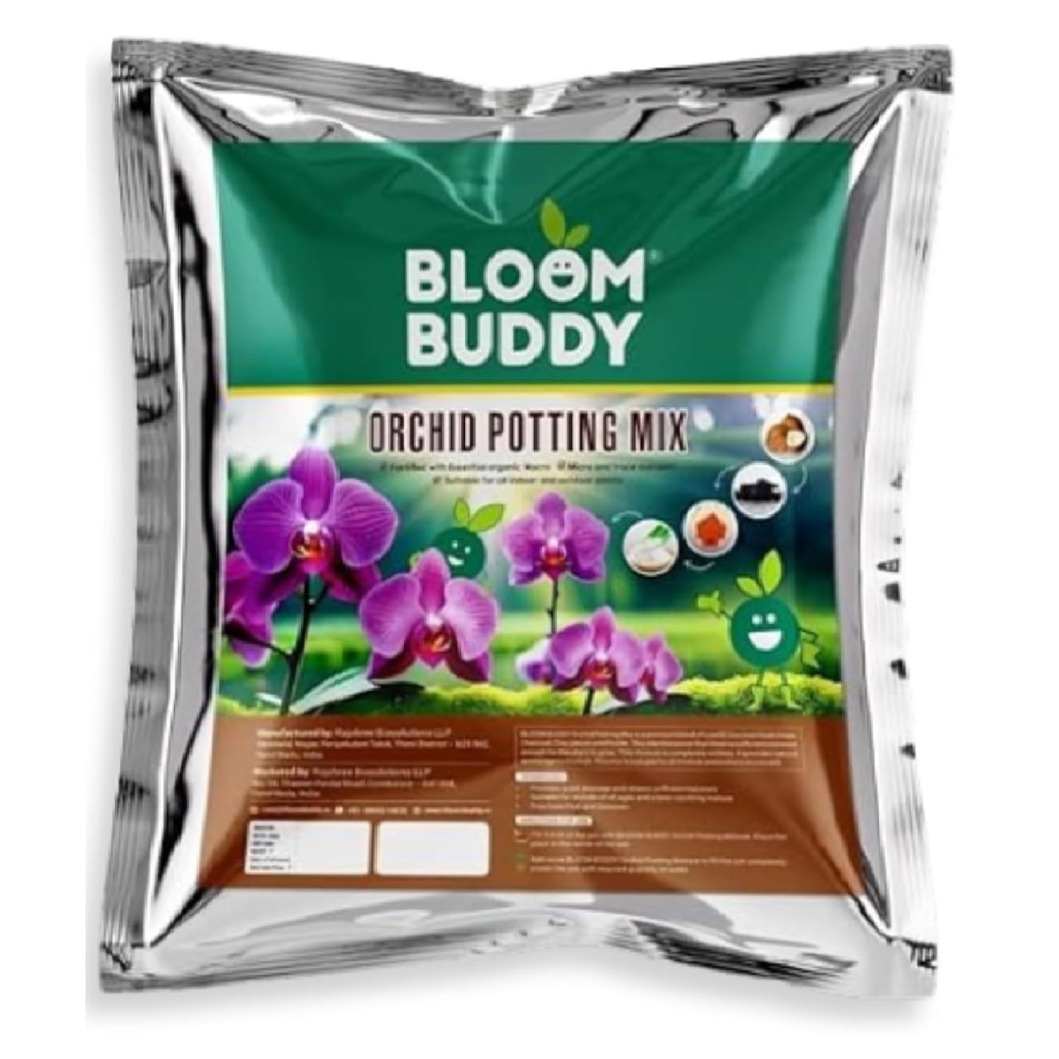 Bloom Buddy Orchid Potting Mix 1 kg (Pack of 1) Premium Blend for Optimal Orchid Growth | Includes Bark, Charcoal, and Perlite | Ideal for All Orchid Varieties (B0CNXBK868) Amazon Price History, Amazon Price Tracker