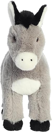 Miniatura 2 de Aurora® Eco-Friendly Eco Nation™ - Animal de peluche ecológico, hecho con materiales reciclados, burro gris 11 pulgadas