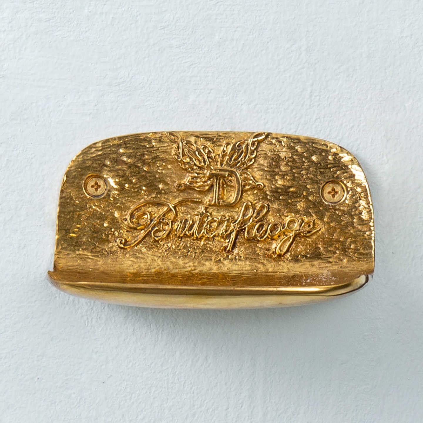 Messing Seifenschale Wandhalterung - Handgefertigter Luxus Gold Badezimmer Seifenhalter für Waschbecken, Waschtisch oder Dusche Dekor