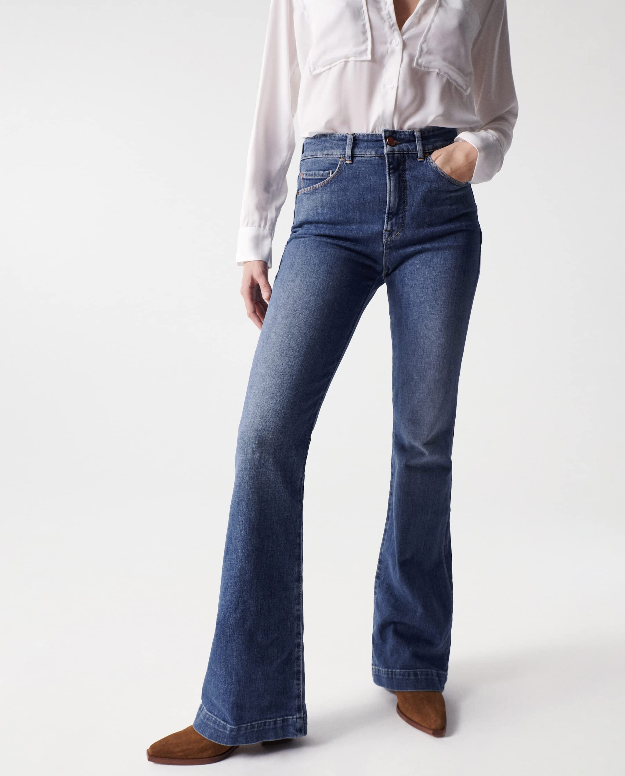 Salsa Glamour Flare Medium Color - Jeans Mujer