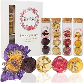 Blooming Tea | Flower Tea Set | Tea Party Favors | Unique Gifts | Small Gifts | Tea Sets for Adults