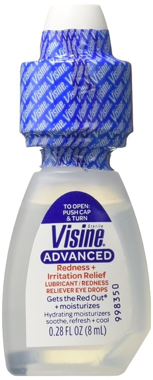 Visine Advanced Relief Eye Drops 0 28 Fl Oz