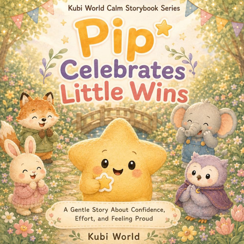 Pip Celebrates Little Wins: A Gentle Story About Confidence, Effort, and Feeling Proud (Kubi World Calm Storybook Series)