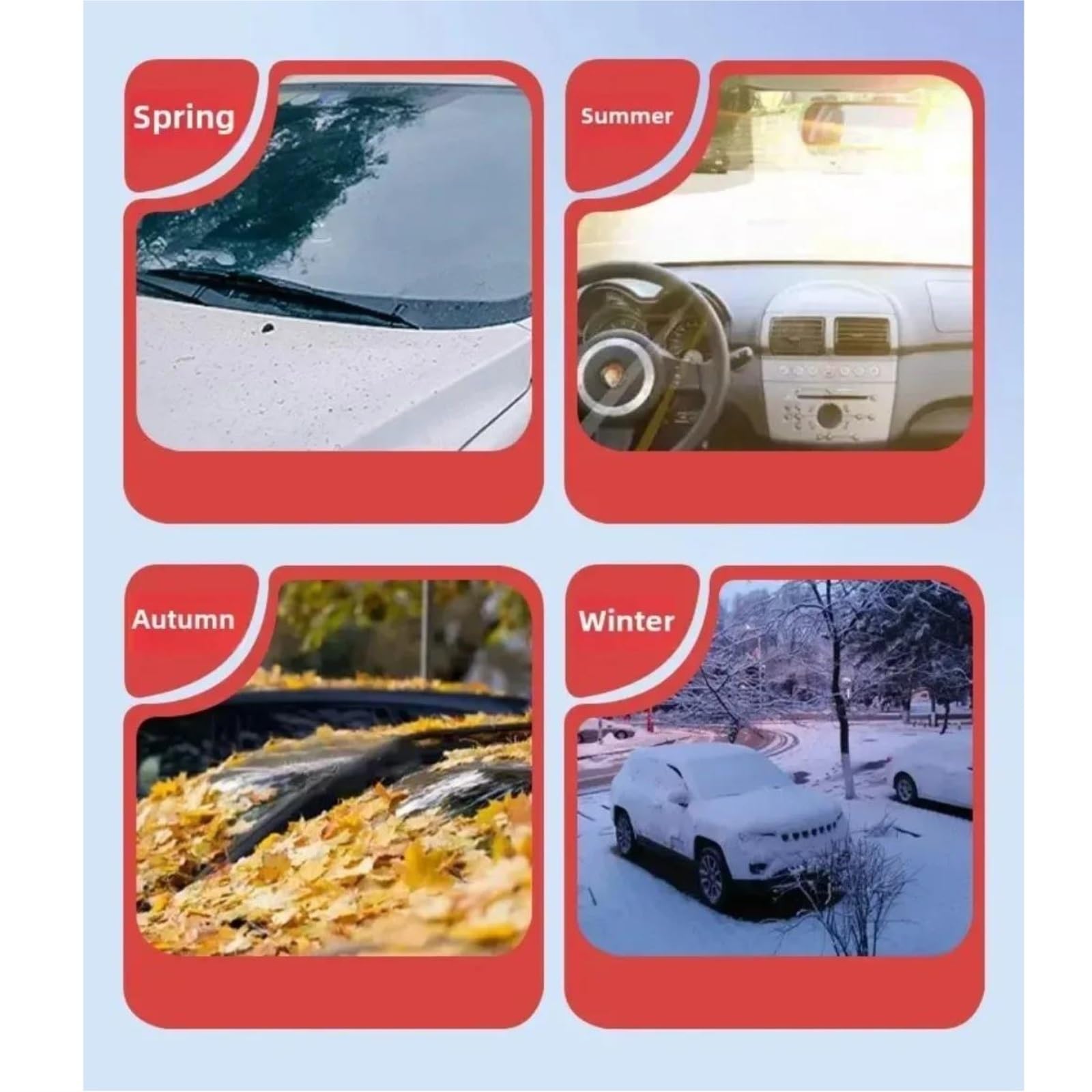 Parabrezza per Auto, paraneve, Parasole Invernale per Esterni, Parasole per Parabrezza Automatico antighiaccio Copertura Parabrezza per Neve e Ghiaccio