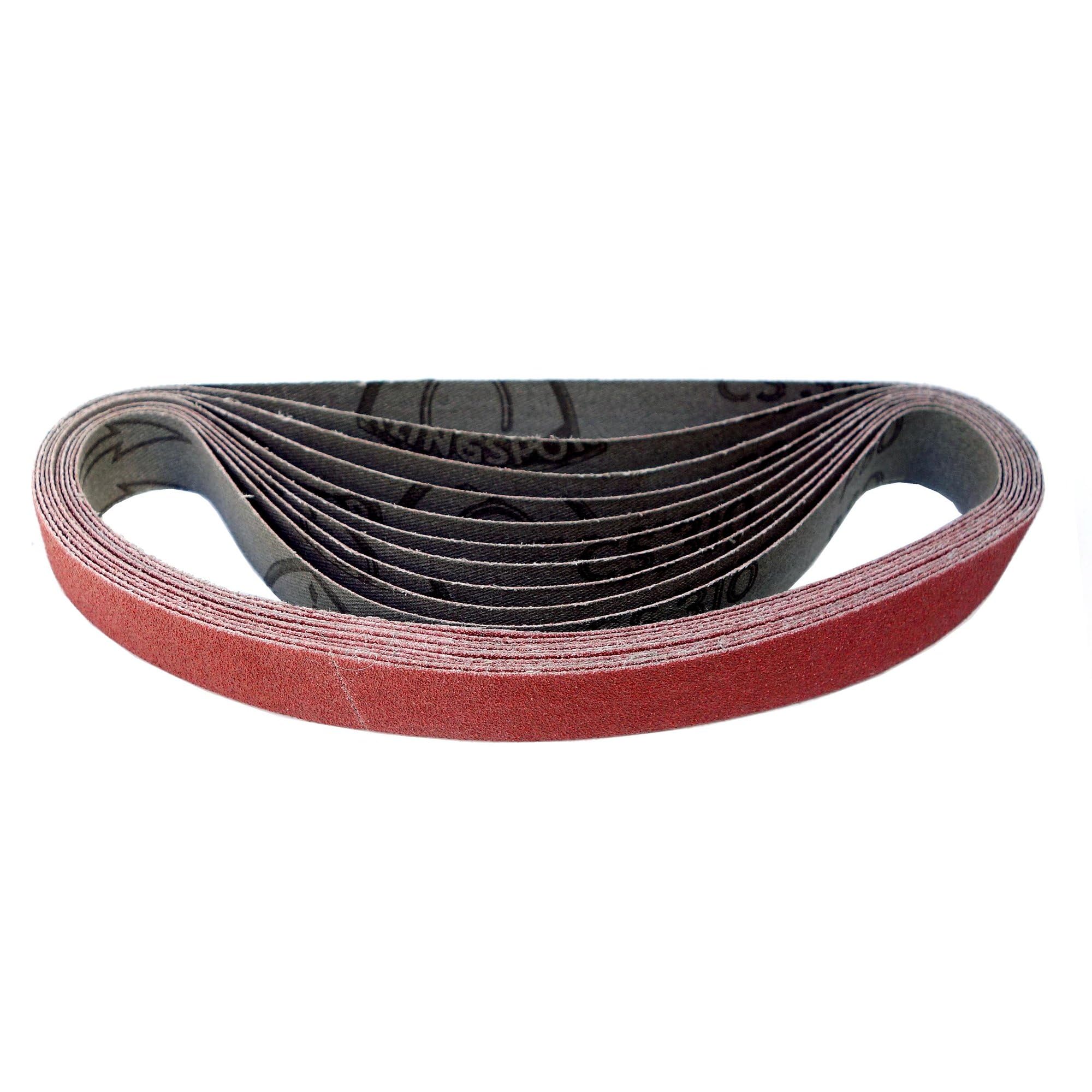 Nastro abrasivo CS310XF – 75 x 533 mm – Grana P40 – 20 pezzi – per metallo, acciaio inossidabile, legno – base tessuto flessibile e resistente agli strappi – Nastri abrasivi professionali