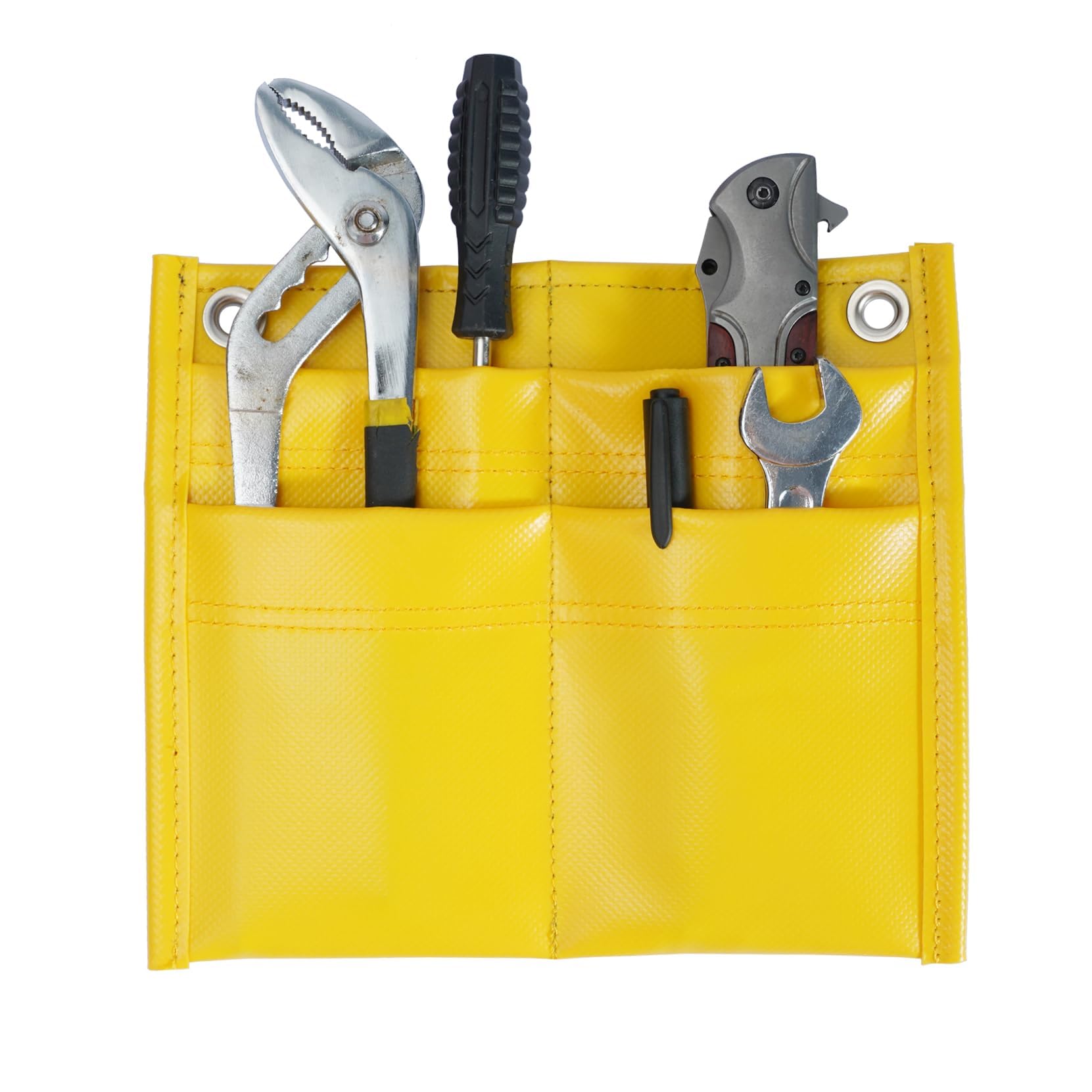 KUNN 4-Pocket Tool Pouch Inside Turnout Coat Bunker Pocket Firefighter Gear Durable Tool Organizer Pocket with 2-Eyelet