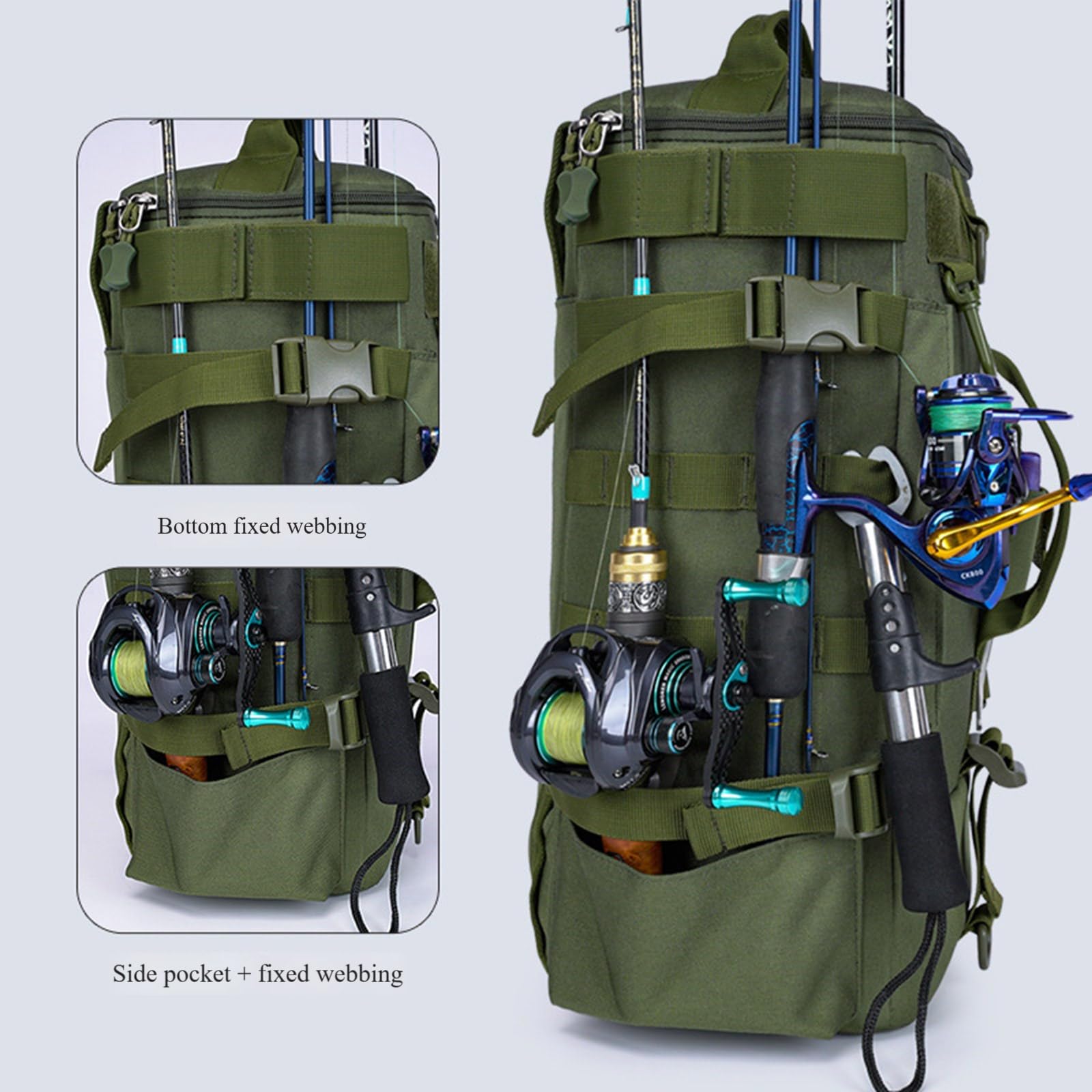 Sac de rangement pour matériel de pêche résistant à l'eau - Amovible - Flottabilité en cas d'urgence - Pour protéger les leurres - Organisateurs de matériel de pêche étanches
