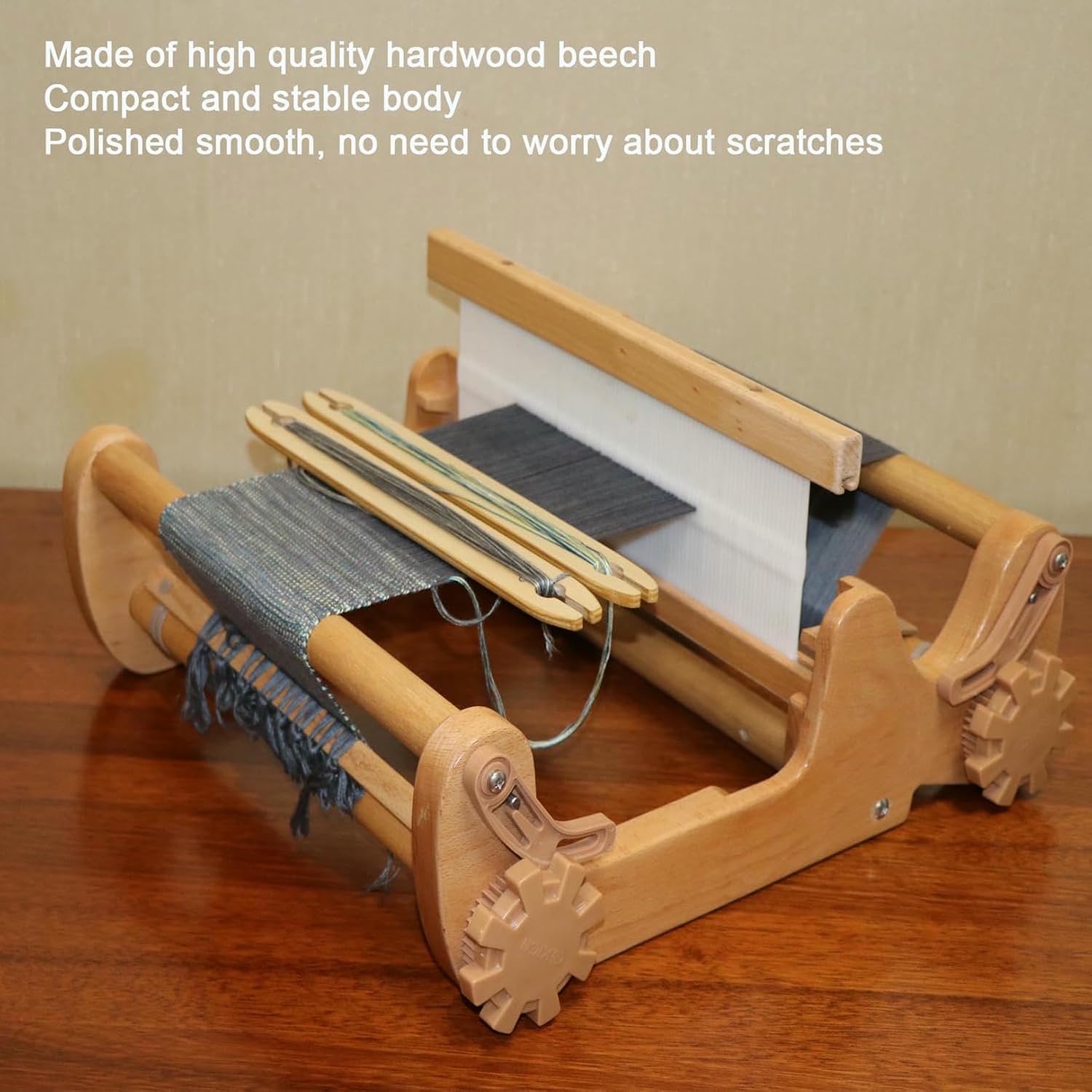 LGEOELIAS Household Desktop Loom, DIY Hand-Knitting Weaving Machine, Max Weaving Width 30CM, Creative Tapestry Weaving Art, for Tea Seats, Coasters, Placemats, Cloth Bags