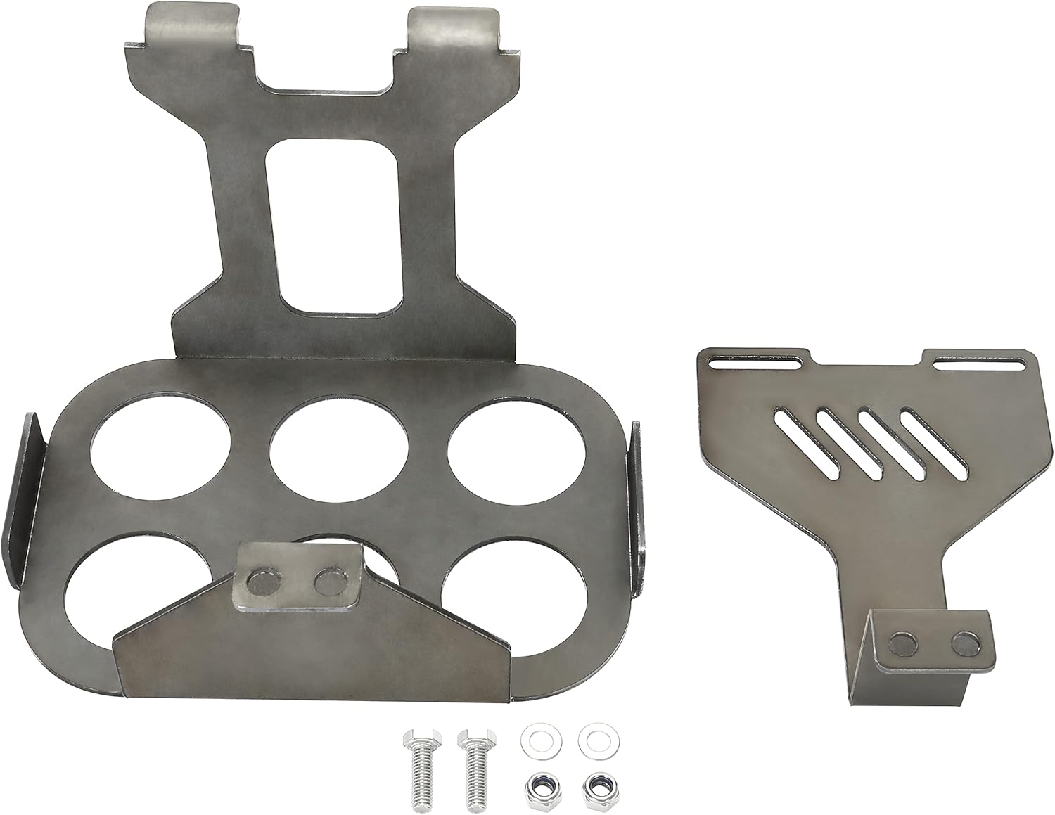 KUAFU Battery Box Tray Truck Battery Mount Battery Hold Compatible with Optima Group 34/78 Battery Box Tray Battery Bracket Bare Metal Not Fit Red Top 78 Battery Type and Small Car Batteries