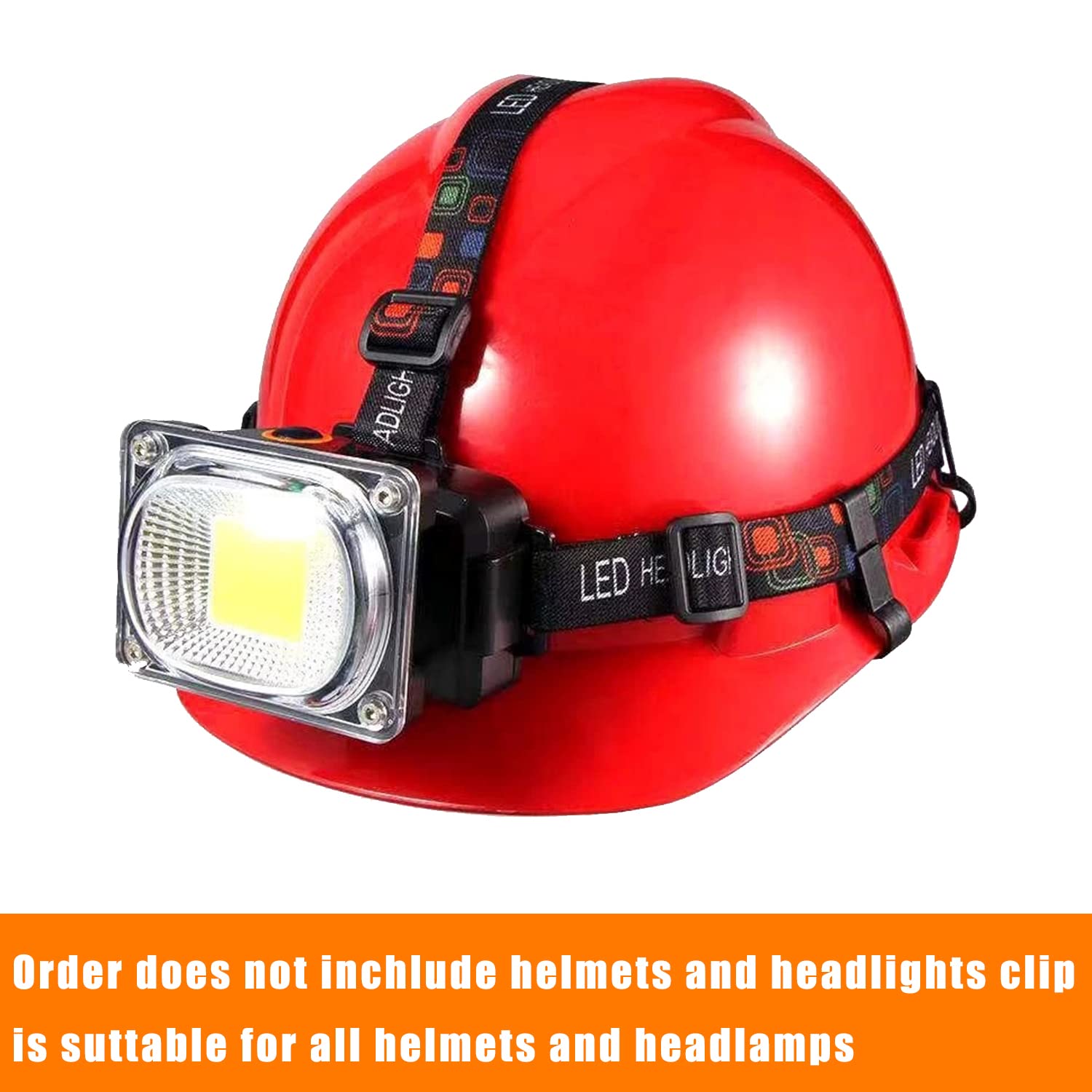 12 Piezas Clips de Casco para Faro, Linterna Frontal, Gancho de Los Faros, Fácil de Montar en Tapa de Seguridad Protector