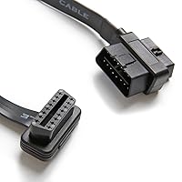 Vista 4 de bbfly-A9 OBD II OBD2 Adaptador de cable con extensión divisora de 16 pines, 1 macho y 2 hembras (2 pies/60CM)