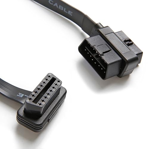 Vista 4 de bbfly -A9 OBD II OBD2 16 Pin Splitter Extension 1x macho y 2X hembra adaptador de cable de extensión (2FT/60CM)