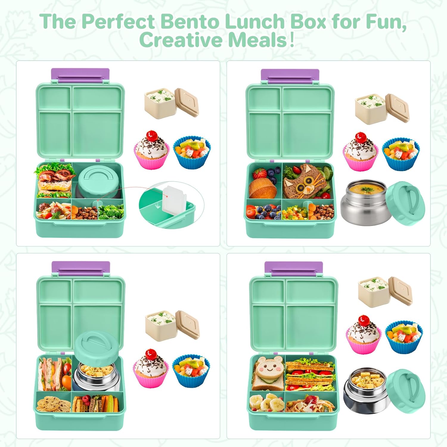 Jslove Bento Lunch Box Leak Proof