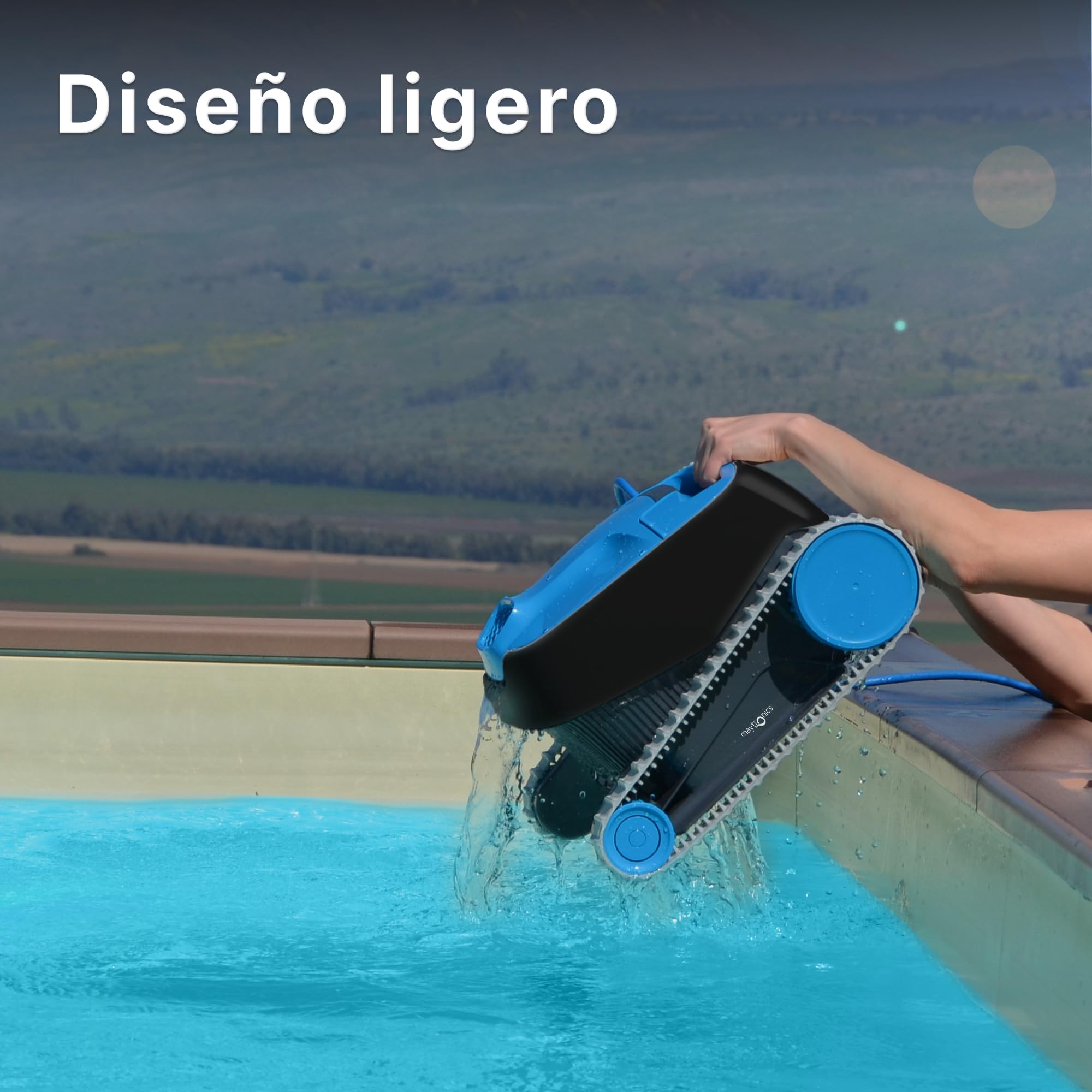 Dolphin Nautilus CC Robot Piscina Limpiafondos y Paredes para Piscinas Enterradas y Desmontables de 10m, Navegación Inteligente, Filtración Fina, Ahorro de energía