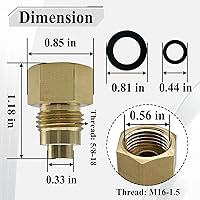 Vista 2 de LS Swap Accesorio de Línea de Bomba de Dirección Asistida Pieza de Repuesto, Usar para Convertir Líneas de Estilo Antiguo Abocinadas de 3/8