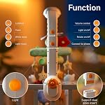TUMAMA Crib Mobile with Music and Lights, Baby Mobile Cute Bee Crib Toys Hanging, Remote Control Nursery Mobiles for Bassinet, Rotation, Starlight Projection and Lullabies for Babies