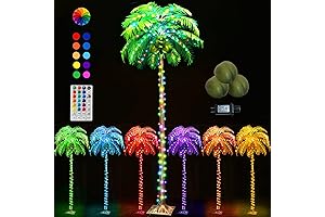 6FT Colorful Lighted Palm Trees