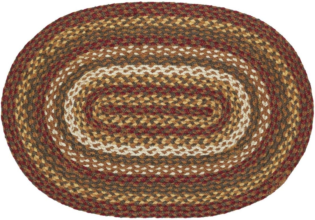 VHC Brands 10713 Rustic & Lodge Flooring-Tea Cabin Green Oval Jute Rug