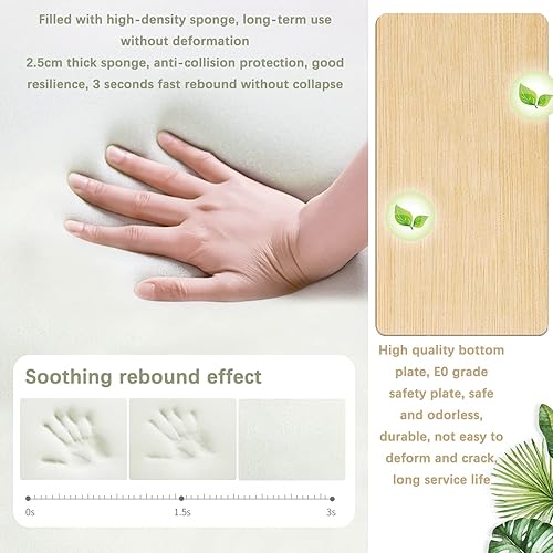 Miniatura 5 de LXBAMKEA Paneles de pared autoadhesivos para habitación de niños calcomanías de pared anticolisión paneles de pared estéreo 3D cabecera de