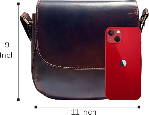 Miniatura 4 de RUSTIC TOWN Bolso cruzado de cuero para mujer