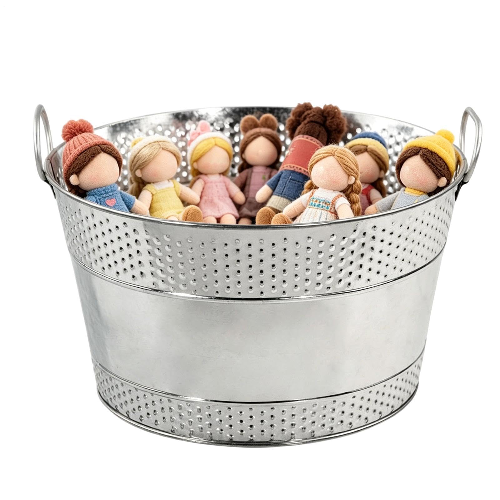 Panier à pour chien en seau en métal robuste et durable