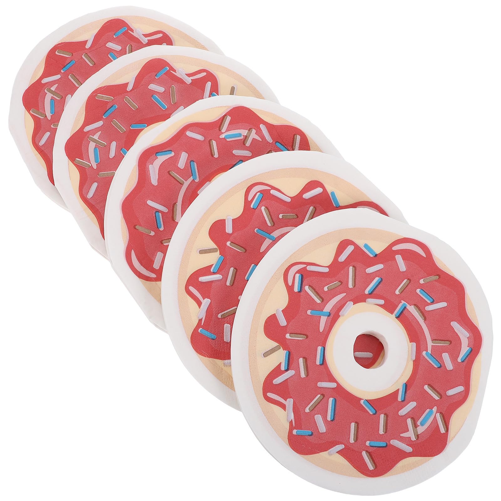Servilletas Desechables Versátiles con Forma de Donut para Decoración de Mesa 8