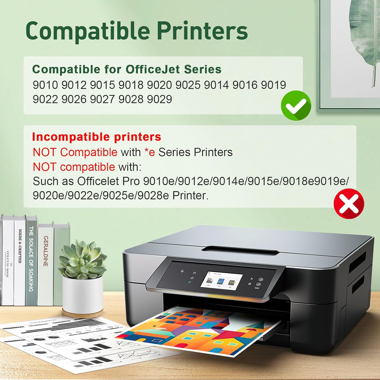 962XL Ink Cartridges Combo Pack for HP Printers Replacement for HP962XL/962 Ink Cartridges Combo Pack for HP Officejet Pro 9010 Ink Cartridge 9012 9015 9018 9020 9025 9014 9016 9019 Printer 962XL