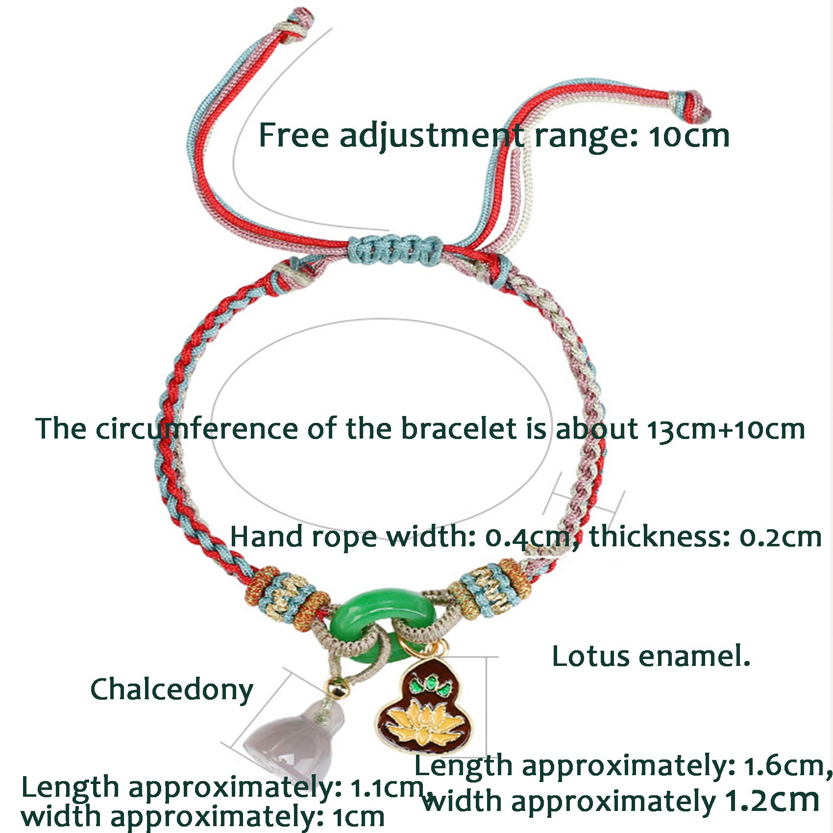 Braccialetto braccialetti di perline, braccialetti di protezione for uomo donna ， braccialetto di loto di cristallo di calcedonio naturale antico braccialetto blu bruciato Feng Shui for donne talisman