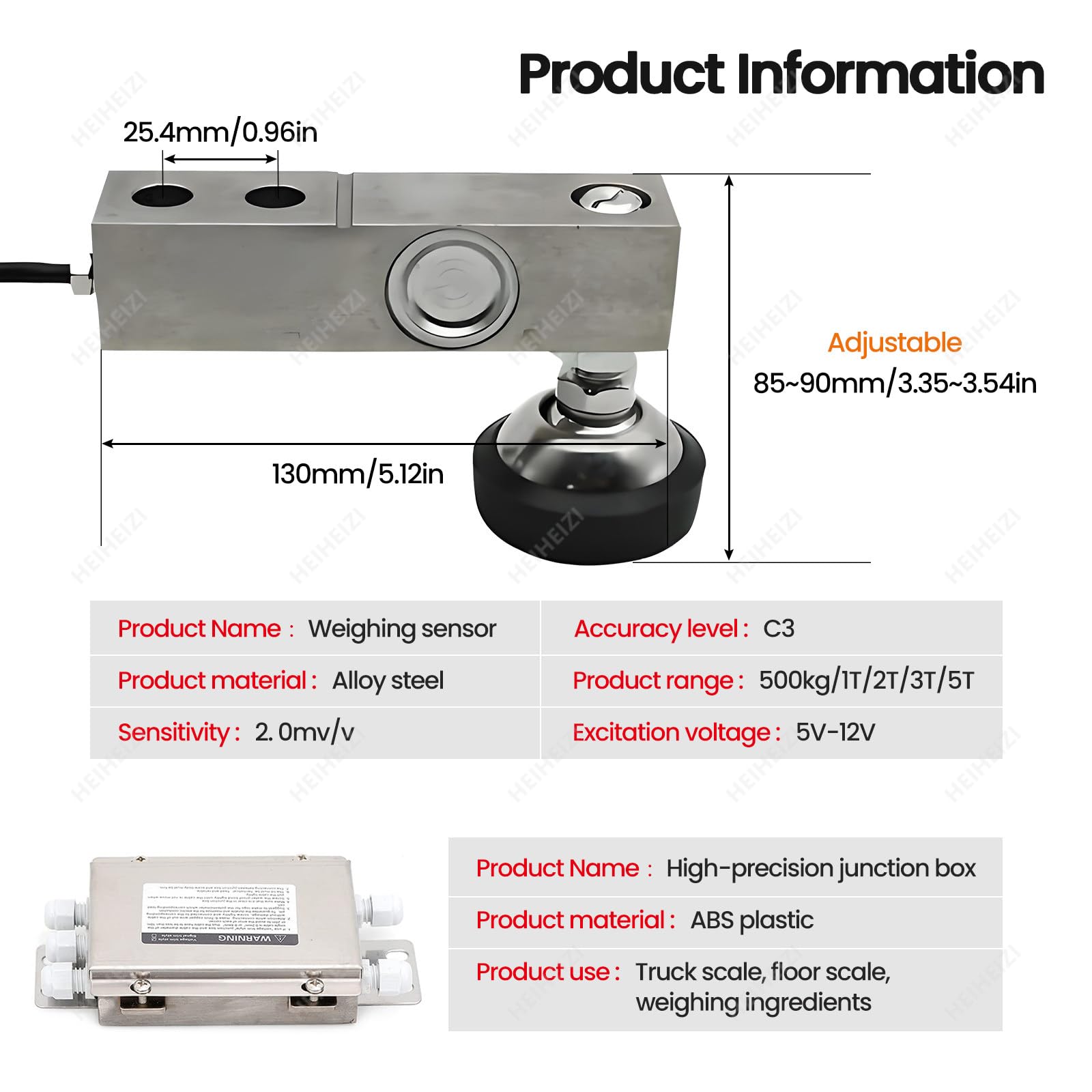 Livestock Scale Kit, 5000 kg / 11023 lbs Steel Beam Compression Load Cell Scales Floor Scale Kit for Animals Cattle Goats Pigs Horse Sheep with Weighing Indicator