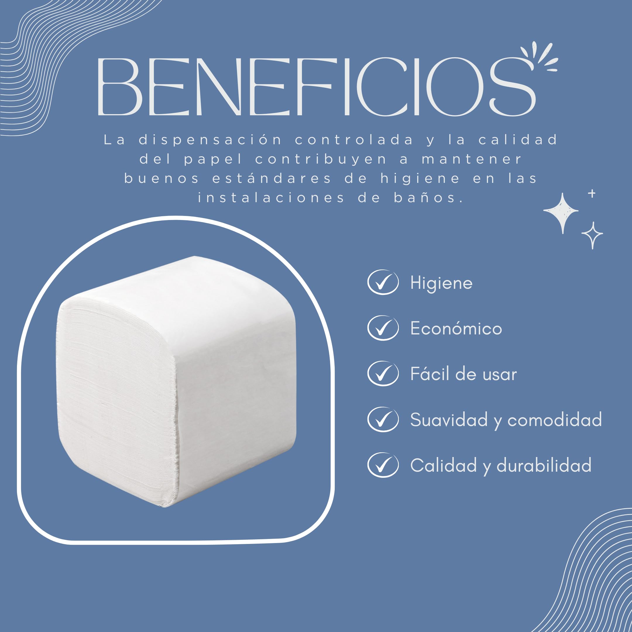 Papel Higiénico Suave y Resistente - Papel Higienico Plegado Caja 9000 unidades, Papel WC Químico Ecológico, Toalla Secamanos Zig Zag, Papel Higiénico Humedo Wc