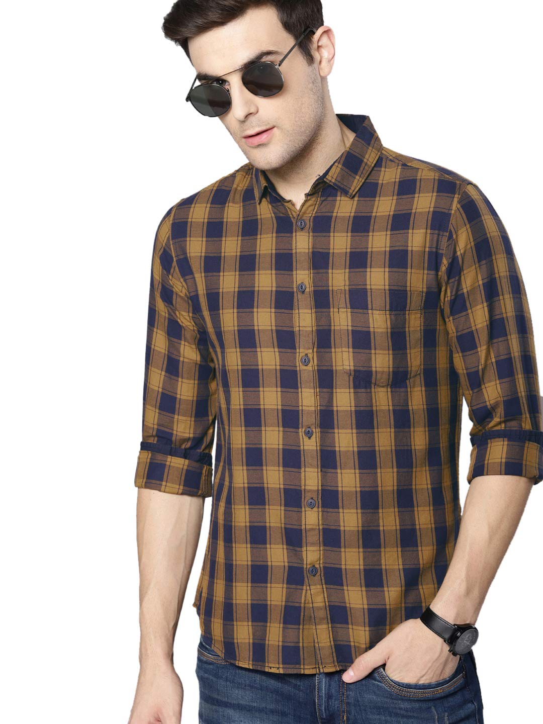 Dennis LingoMen's Cotton Slim Fit Shirt