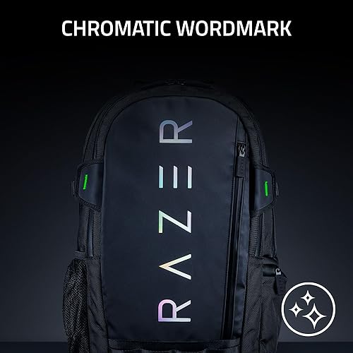 Miniatura 7 de Razer Rogue v3 - Mochila para laptop para juegos de 15.6 pulgadas exterior resistente al desgarro y al agua, bolsillo lateral de malla para botellas