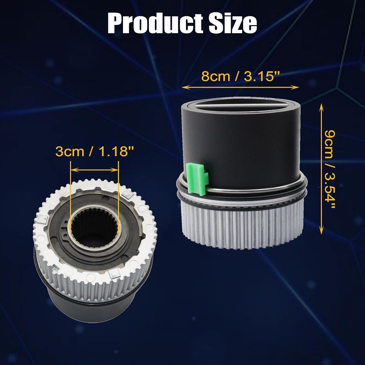 FZJDSD 4WD Front Manual Wheel Locking Hub 1C3Z-3B396-DA Compatible with Ford F250 F350 F450 F550 1999-2004 Excursion 2000-2005 4x4 Manual Locking Hub Axle Actuator Locking Drive Hub