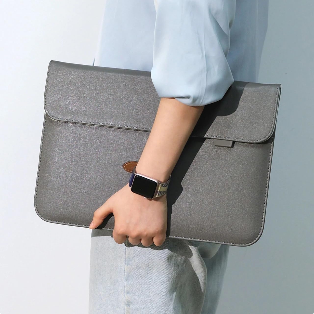 PU Leather Laptop Bag Sleeve Case Suitable For Macbook Air Pro 13 16 /Xiaomi/Huawei/Dell/HP/ASUS 14 15.4 15.6 inch